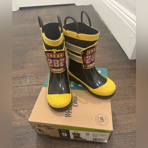 Western Chief “fire chief” rain boots. Kids size 9.